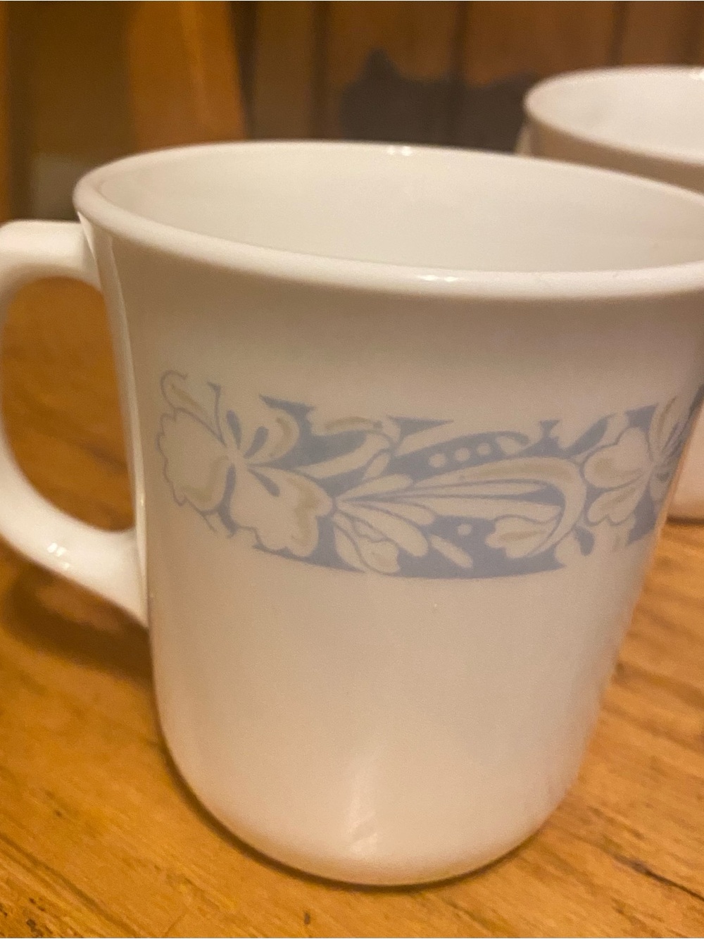 Corelle Sea & Sand Vintage Coffee Mugs Set of 2 Ceramic Cups Grandma Coastal USA